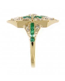 EMERALD DIAMOND RING (TR3497)
