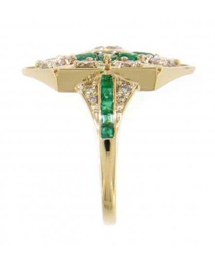 EMERALD DIAMOND RING (TR3497)