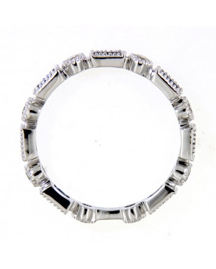 BAGUETTE SAPPHIRE DIAMOND BAND (TR3508)