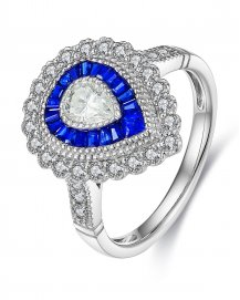 SAPPHIRE DIAMOND RING (TR3531)