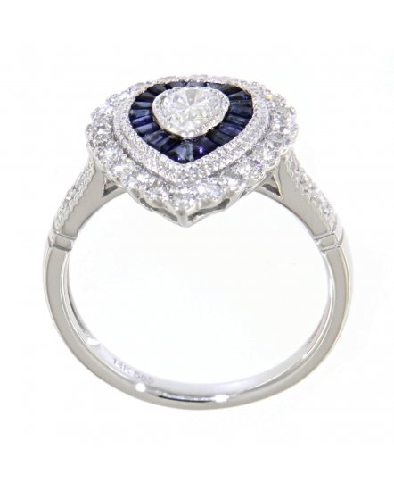 SAPPHIRE DIAMOND RING (TR3531)