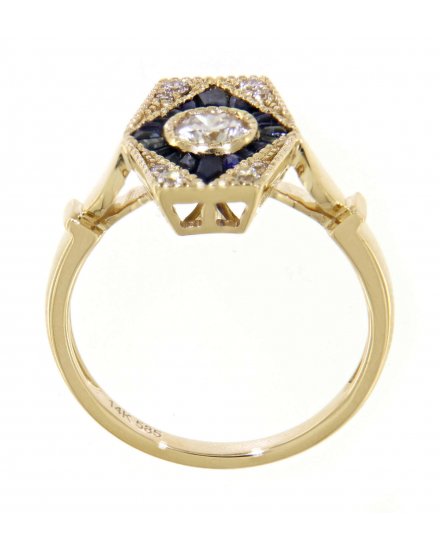 SAPPHIRE DIAMOND RING (TR3534)