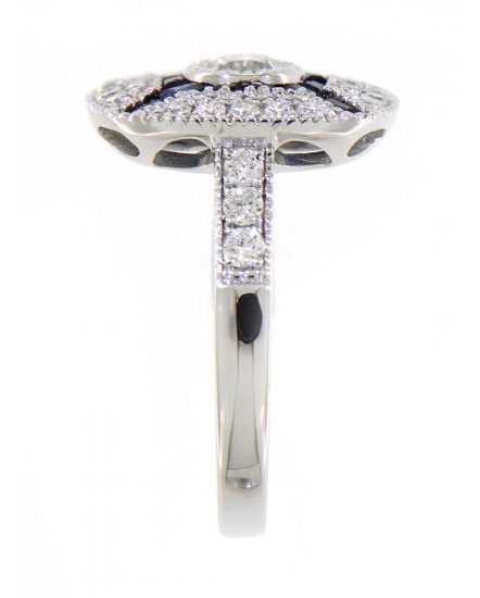 BAGUETTE SAPPHIRE DIAMOND RING (TR3545)