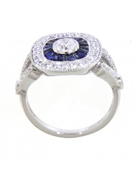 SAPPHIRE DIAMOND RING (TR3548)