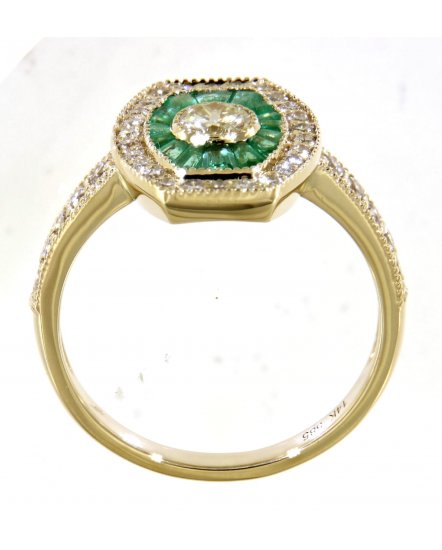 COLORED STONE DIAMOND RING (TR3556)