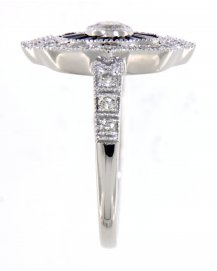 SAPPHIRE DIAMOND RING (TR3557)