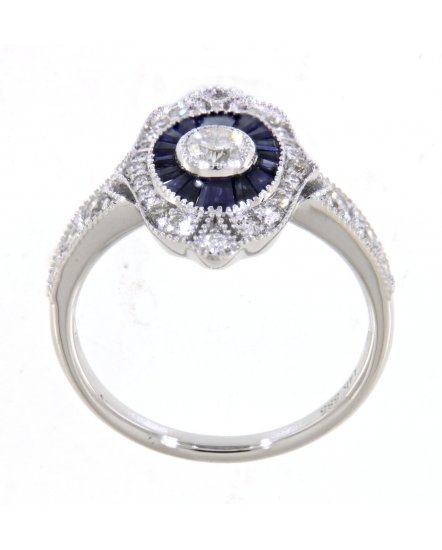 SAPPHIRE DIAMOND RING (TR3557)