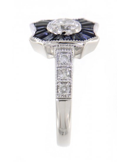 SAPPHIRE DIAMOND RING (TR3558)