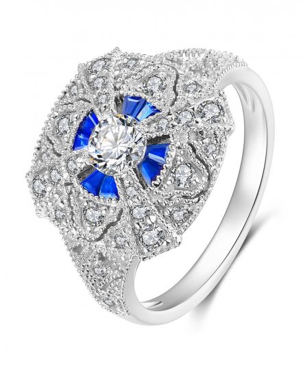 SAPPHIRE DIAMOND RING (TR3563)