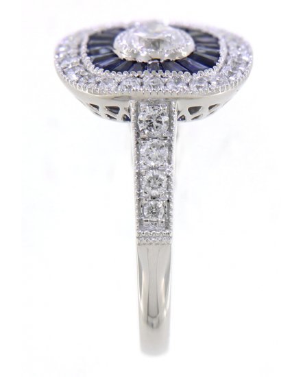 SAPPHIRE DIAMOND RING (TR3567)