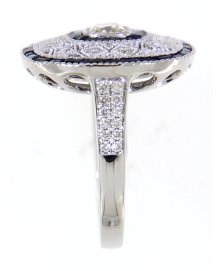 SAPPHIRE DIAMOND RING (TR3571)