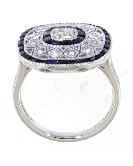 SAPPHIRE DIAMOND RING (TR3571)