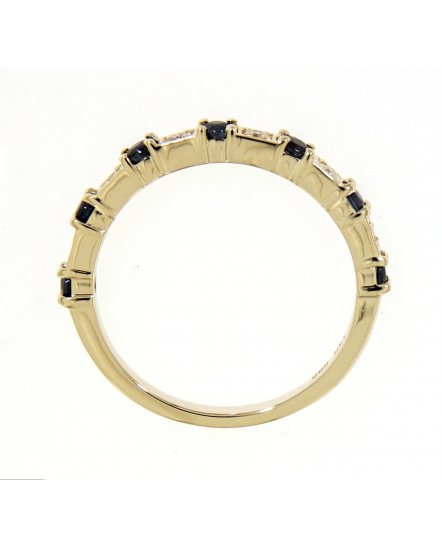 COLORED STONE DIAMOND BAND (TR3589)