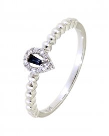 BAGUETTE COLORED STONE DIAMOND RING (TR3604)