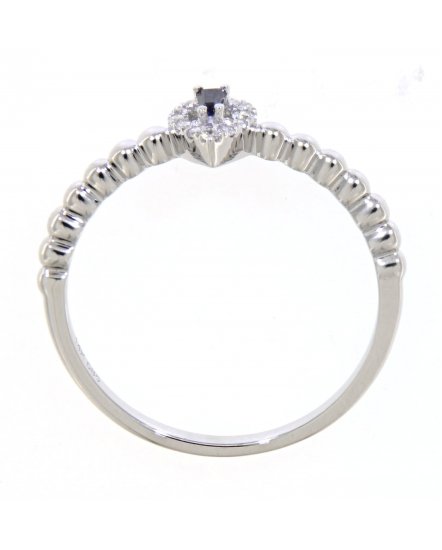 BAGUETTE COLORED STONE DIAMOND RING (TR3604)