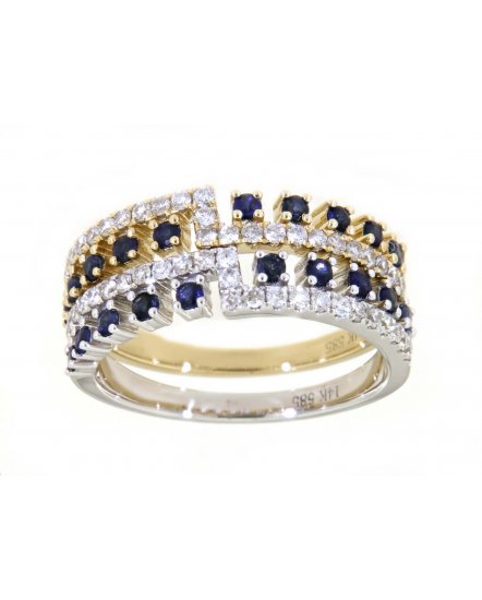 SAPPHIRE DIAMOND BAND (TR3610)