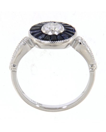 SAPPHIRE DIAMOND RING (TR3618)