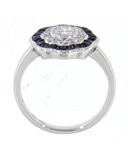 SAPPHIRE DIAMOND RING (TR3619)