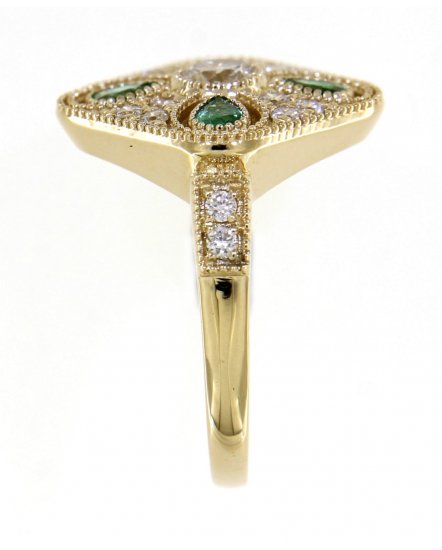 EMERALD DIAMOND RING (TR3629)