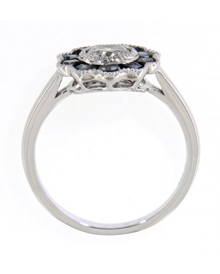 SAPPHIRE DIAMOND RING (TR3631)