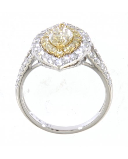 MULTI TONE MARQUISE DIAMOND ENGAGEMENT RING (TR3653)