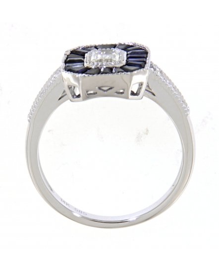 SAPPHIRE DIAMOND RING (TR3658)