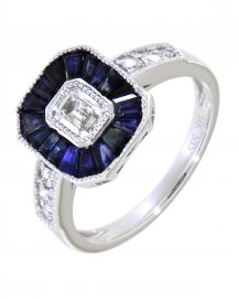 SAPPHIRE DIAMOND RING (TR3658)