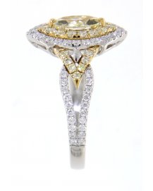 MULTI TONE MARQUISE DIAMOND ENGAGEMENT RING (TR3666)