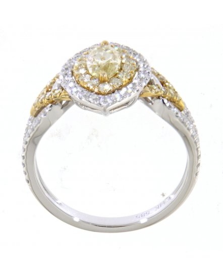 MULTI TONE MARQUISE DIAMOND ENGAGEMENT RING (TR3666)