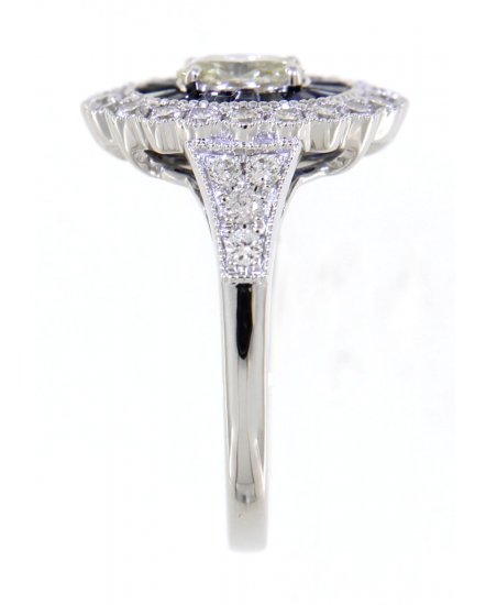 SAPPHIRE DIAMOND RING (TR3674)