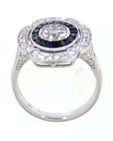 SAPPHIRE DIAMOND RING (TR3692)