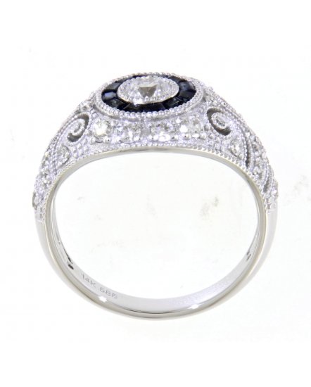 SAPPHIRE DIAMOND RING (TR3694)