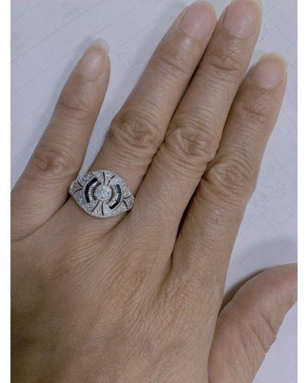 SAPPHIRE DIAMOND RING (TR3723)