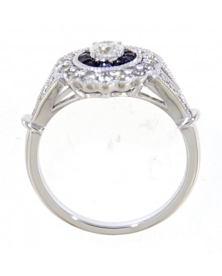 SAPPHIRE DIAMOND RING (TR3732)