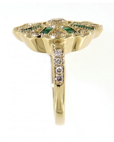 EMERALD DIAMOND RING (TR3742)
