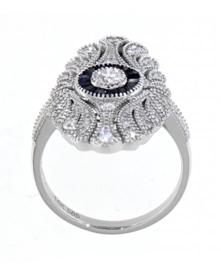 SAPPHIRE DIAMOND RING (TR3747)