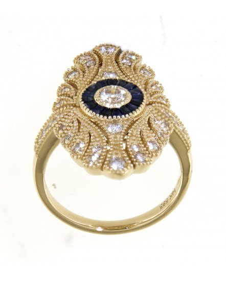 SAPPHIRE DIAMOND RING (TR3747)