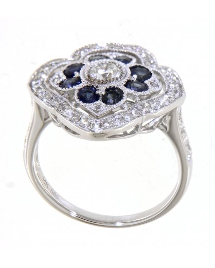 SAPPHIRE DIAMOND RING (TR3749)