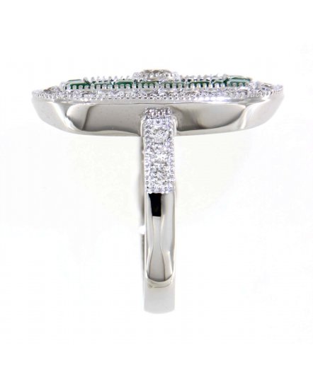 EMERALD DIAMOND RING (TR3751)