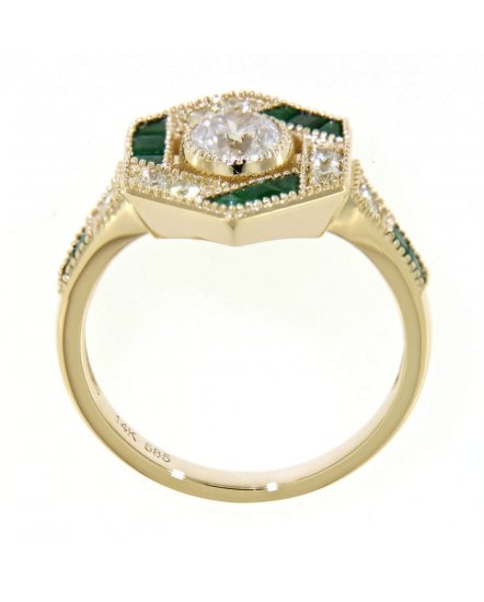EMERALD DIAMOND RING (TR3754)