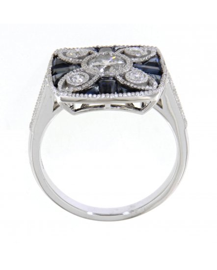 SAPPHIRE DIAMOND RING (TR3757)