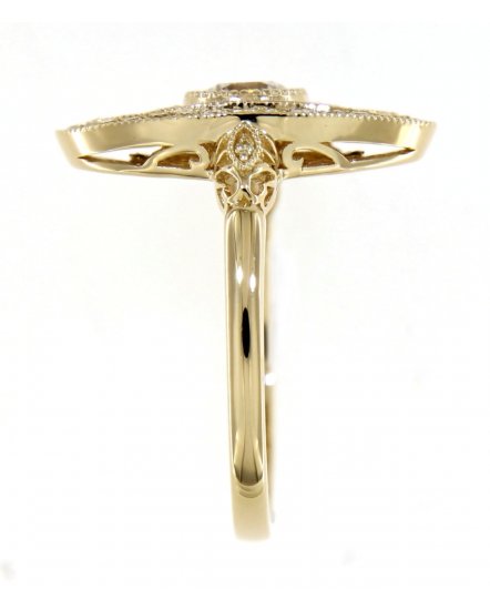 OVAL SAPPHIRE DIAMOND RING (TR3759)