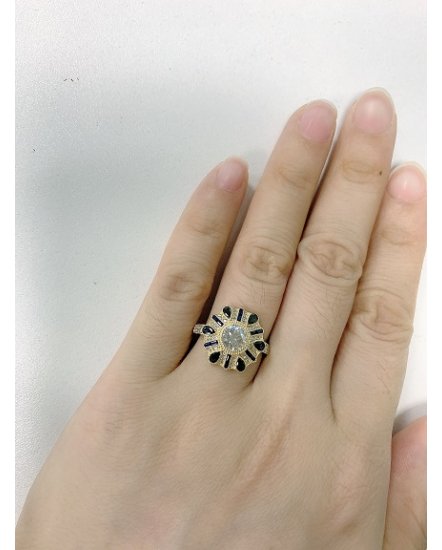 SAPPHIRE DIAMOND RING (TR3763)