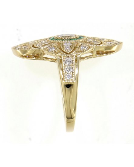 EMERALD DIAMOND RING (TR3765)
