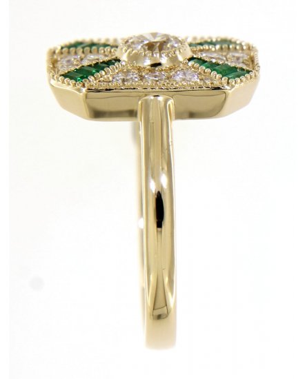 EMERALD DIAMOND RING (TR3768)