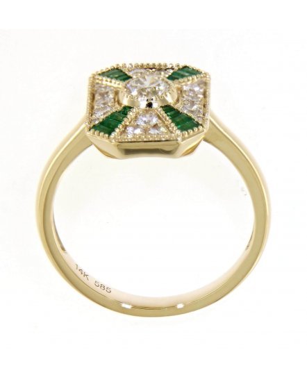 EMERALD DIAMOND RING (TR3768)