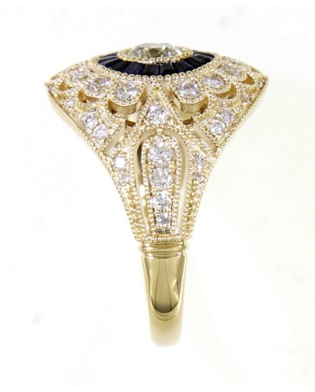SAPPHIRE DIAMOND RING (TR3771)