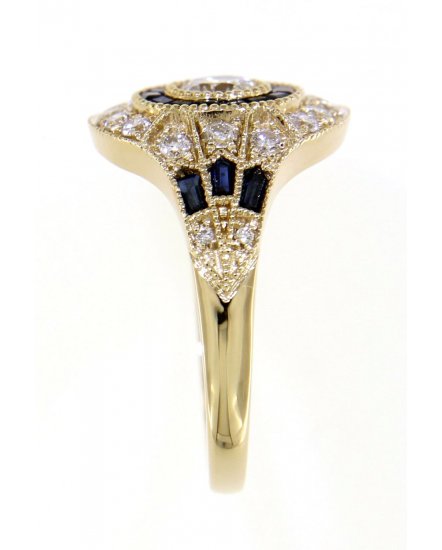 SAPPHIRE DIAMOND RING (TR3772)