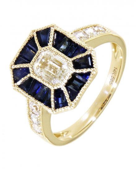 SAPPHIRE DIAMOND RING (TR3774)