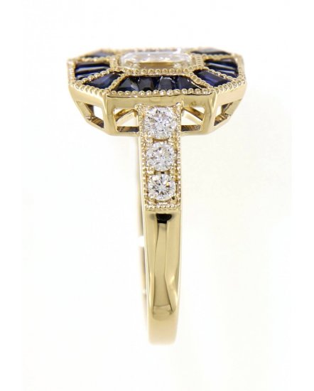 SAPPHIRE DIAMOND RING (TR3774)